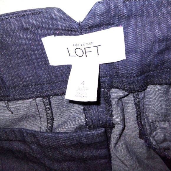 Ann Taylor Loft Size 4 Navy Blue "Julie" Business Career Trousers - Picture 3 of 6